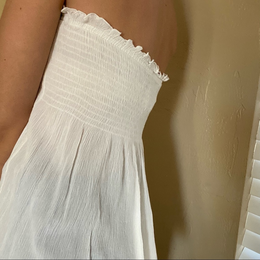 White Zara strapless top. Size S - Picture 5 of 6